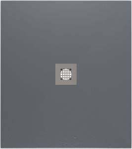 Поддон для душа Allen Brau Priority с накладкой на сифон, синий матовый, 900х800