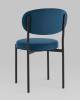 Набор из 4 стульев Stool Group Бриф SN AV 477-C78-9005-K X4 синий, велюр фото 6