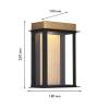 Уличный настенный светильник Favourite Glow 4302-1W фото 2