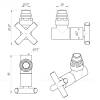 Запорный вентиль Secado 4603777440671 BP-HP 3/4"х1/2", крестовой, угловой, хром, 2 штуки фото 2