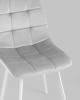 Стул Stool Group Chilly OS-2011 HLR-14 wl велюр серебристый (ножки белые) фото 7