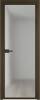 Межкомнатная дверь Profil Doors 1 AX цвет профиля Деорэ, стекло безопасное 6 мм матовое 700x2000