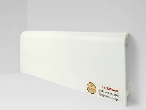 Плинтус Дюрополимер TeckWood ДП3 Белый 2000x80x16