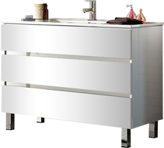 Тумба для комплекта Sanvit Кубэ-3 120 белый глянец