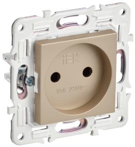 Розетка 1-местная IEK Skandy SK-R10-10-K98 песочный