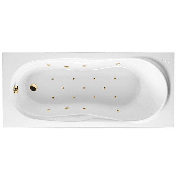 Акриловая ванна Excellent Sekwana RELAX WAEX.SEK17.RELAX.GL 170x75 золото