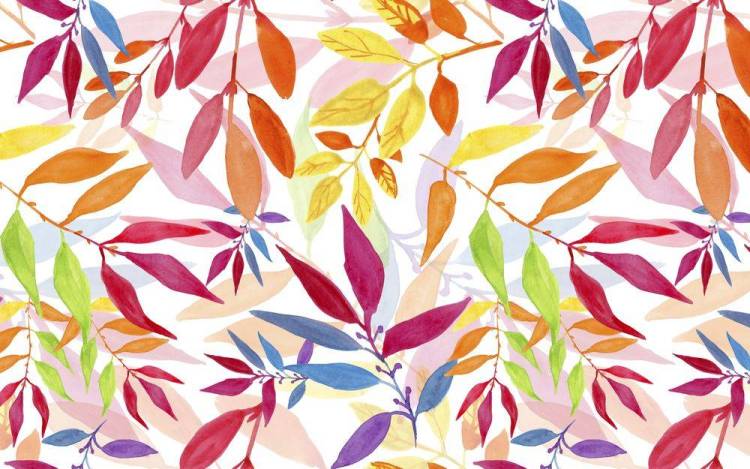 3D Фотообои Artegrafico «Осенняя листва в ярких красках» ART035 песок