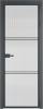 Межкомнатная дверь Profil Doors 3 AX цвет профиля Серая ночь, стекло безопасное 6 мм мору осветленное 800x2000