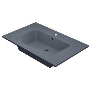 Раковина Uperwood Parma Quartz 291003006 серая матовая, бетон, 76.5x47.5
