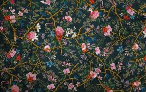 3D Фотообои Artegrafico «Викторианский сад в тёмных тонах» BT-007 акварель