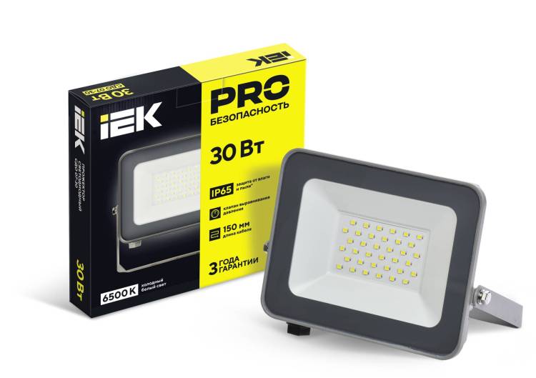 Прожектор светодиодный IEK СДО 07-30 LPDO701-30-K03