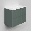 Тумба с раковиной La Fenice Terra Twin Grigio 80 подвесная