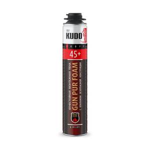 Пена полиуретановая монтажная KUDO Fire Proff 45+ огнестойкая всесезонная 1 л