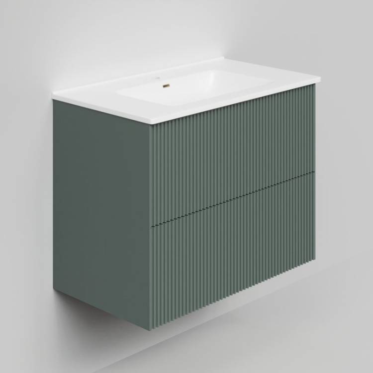Тумба с раковиной La Fenice Terra Twin Grigio 80 подвесная