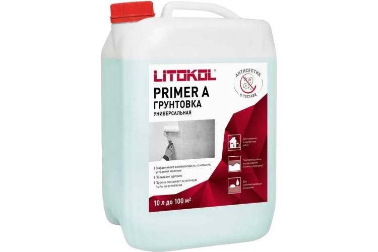 Грунт Litokol Primer A универсальный бесцветный 10 кг