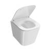 Унитаз подвесной Kerama Marazzi Cubo CU.wc.02 безободковый с крепежом и сиденьем белый глянцевый фото 3