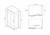 Душевой уголок Abber Schwarzer Diamant AG30140B-S90B фото 5