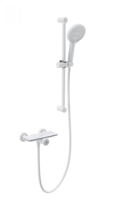 Смеситель для душа Wonzon & Woghand WW-B2052-A-MW с гарнитуром, белый матовый