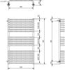 Полотенцесушитель электрический Luxrad Salto Invest 063714 92х53 L, белый, терморегулятор selmo smart фото 3
