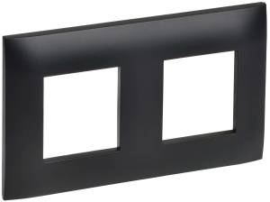 Рамка 2-постовая IEK Skandy SK-M22-K02 черный
