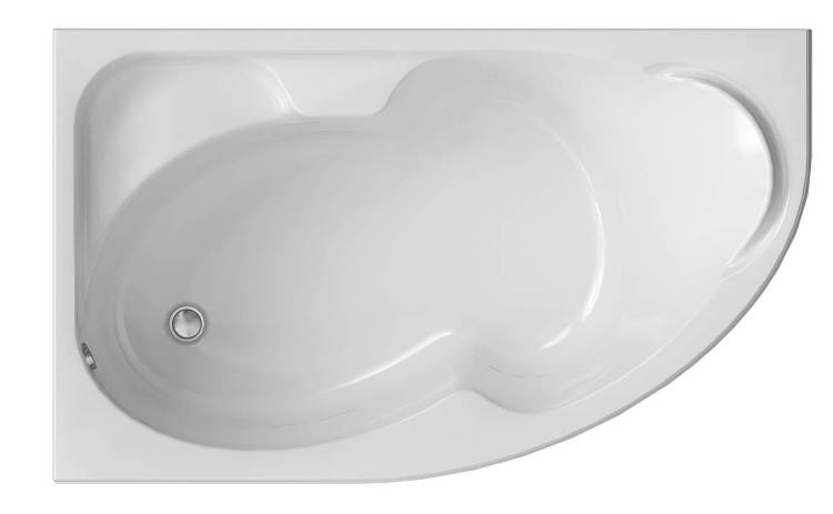 Акриловая ванна Creto Doris 14-160100L левая, белая, 160x100, с каркасом