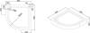 Поддон для душа Black&White Stellar Wind QС-08H фото 4
