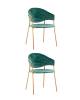 Набор из 2 стульев Stool Group Эвита FDC8022 MINT FUT-70 X2 мятный