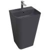 Раковина Isvea Sott'Aqua 10SQ37001SV-2C напольная, 50 см, антрацит матовая