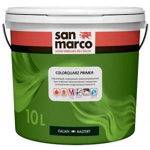 Грунт с кварцем для влажных помещений San Marco ColorQuarz 10 л