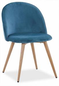 Стул Stool Group Лион DC-69030A HLR-60 велюр с ромбами, аквамарин