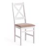 Стул Tetchair Кроссман 15561 white, ткань бежевая (81/10)