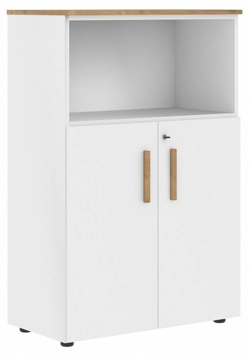 Тумба комбинированная Skyland Forta 00-07090332 Белый премиум/Дуб Гамильтон