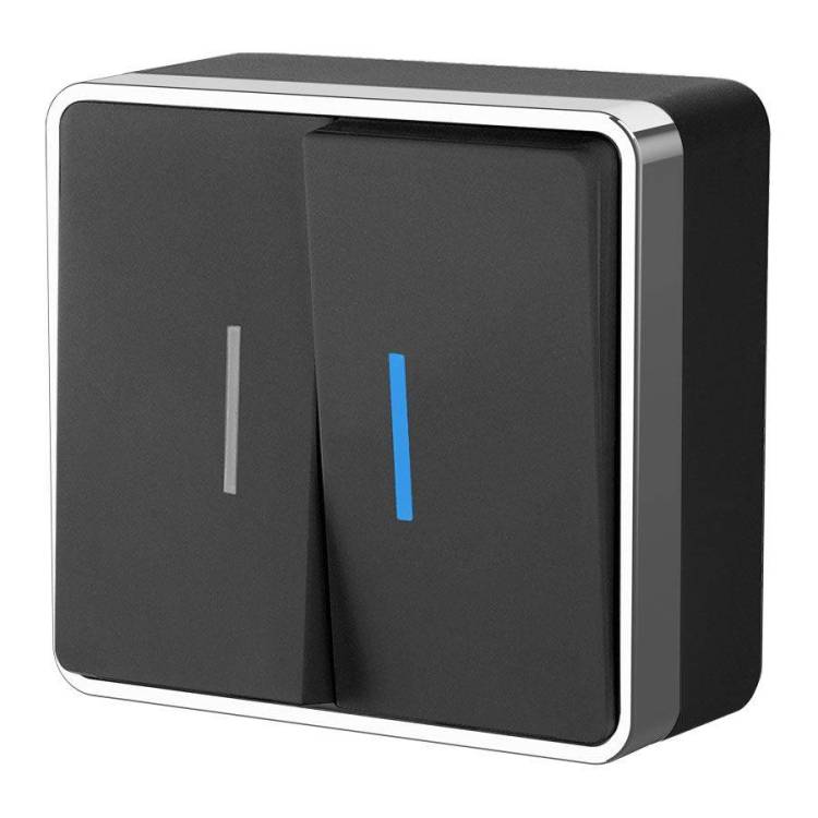 Выключатель двухклавишный с подсветкой Werkel Gallant W5020135