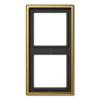 Рамка 2-постовая Jung LS 990 золото LS982GGO