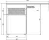 Мебель для ванной Aquanet Токио 58 1 ящик, с бельевой корзиной фото 14