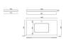 Столешница Kerama Marazzi Plaza (Плаза) KM6012G0471RP100Ur2 белый натуральный, 100x48 фото 3