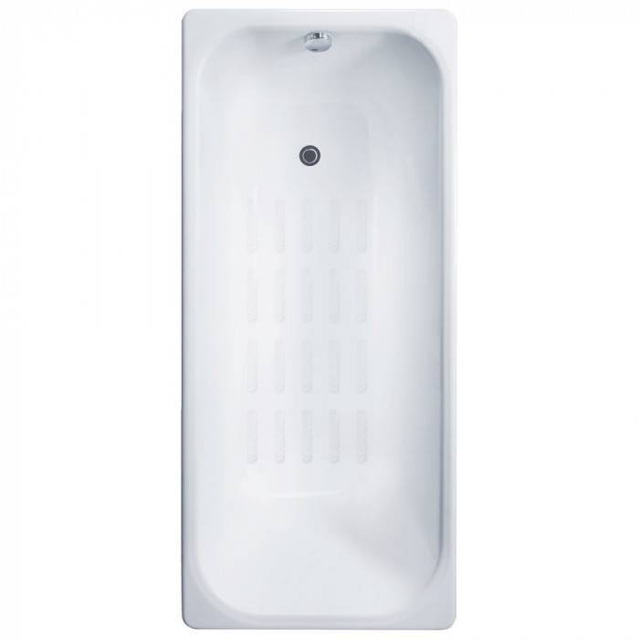 Чугунная ванна Delice Aurora DLR230606-AS 170x75, с антискользящим покрытием, с ножками