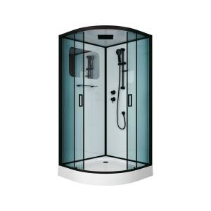 Душевая кабина Niagara Premium NG-6902-01 BLACK 100x100x210 черная, с низким поддоном