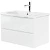 Тумба с раковиной Belbagno Albano-Cer ALBANO-CER-1050-2C-SO-BL 102x44x50 Bianco Lucido подвесная с двумя выкатными ящиками фото 2