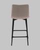 Стул полубарный Stool Group Одди Diamond AV 443PB-Csil-9005(PP) светло-серый, велюр фото 5