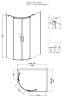 Душевой уголок Grossman GR-4120R Galaxy 120x80x190 двери раздвижные фото 3