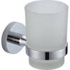 Стакан стеклянный с настенным держателем Savol 87 S-008758 хром