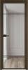 Межкомнатная дверь Profil Doors 4 AX цвет профиля Деорэ, стекло безопасное 6 мм ромб серебро 600x2000