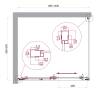 Душевой уголок Belbagno LUCE-AH-1-100/90-C-Cr профиль хром, стекло прозрачное, 100x90x195 фото 6