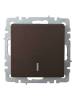 Выключатель 1-клавишный проходной IEK Brite BR-V12-1-10-K45 темная бронза фото 2