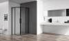 Душевой уголок BelBagno Acqua R-2-100-C-NERO фото 3