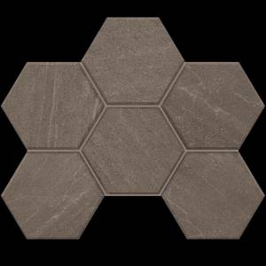 Мозаика Estima Gabbro 39872 Mosaic/GB03_NR/25x28,5/Hexagon Anthracite 25x28.5