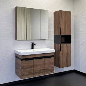 Мебель для ванной Comforty Соло-90 дуб темно-коричневый