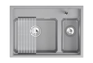 Мойка кухонная Granula Kitchen Space 7302i алюминиум, 73x51