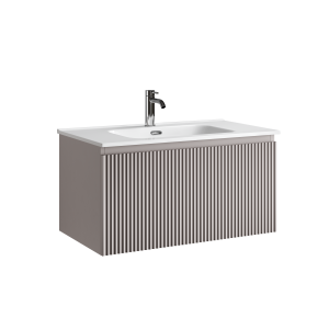 Тумба под раковину Sancos Snob R 1.0 SNR1.080SM c одним ящиком Soft close, Doha Soft, 79x44.5x40.6